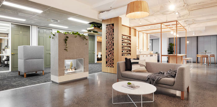 金融服務公司辦公室裝修設計效果圖