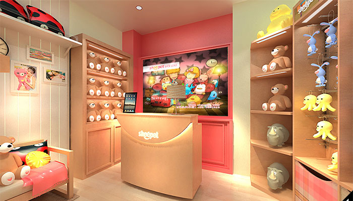 杭州時尚卡通玩偶店鋪裝修設計