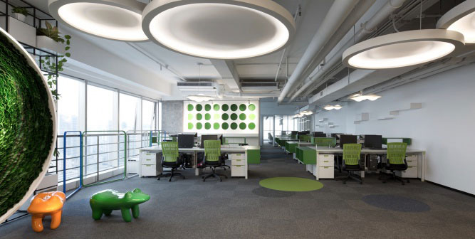 杭州服飾有限公司運營中心辦公區域設計