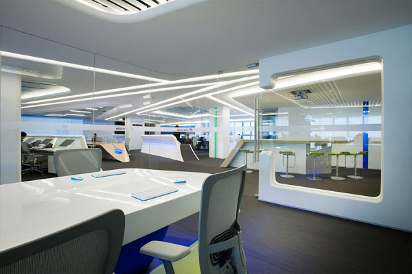 網絡公司總部辦公區域設計裝修效果圖