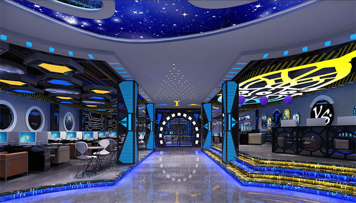 神秘星空網(wǎng)咖貴賓對(duì)戰(zhàn)區(qū)域裝修設(shè)計(jì)效果圖