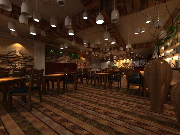 創意靜吧軟裝裝修設計案例效果圖