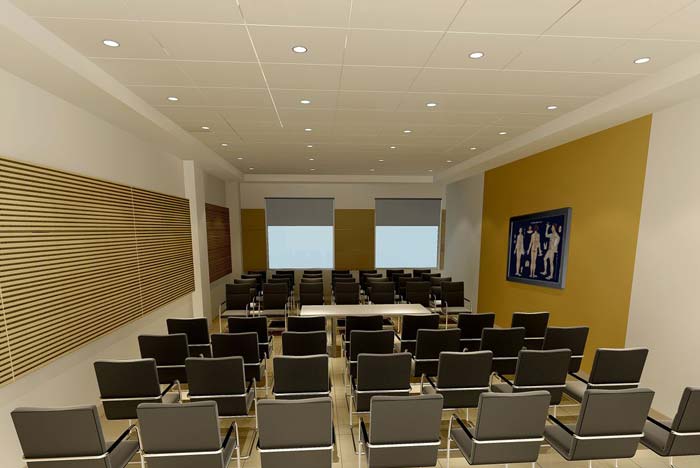 3000平米人民醫院會議室裝修設計案例效果圖