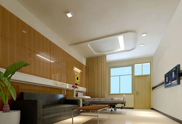 3000平米人民醫院病房裝修設計案例效果圖
