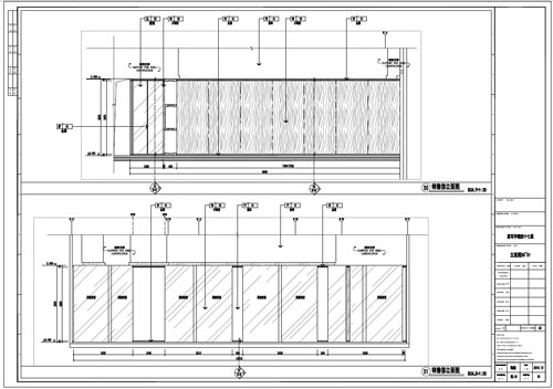 某寫字樓室內(nèi)深化設(shè)計(jì)裝飾施工圖銷售部立面圖50-51