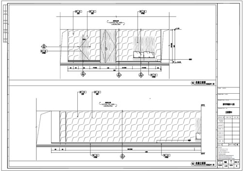 某寫字樓室內(nèi)深化設(shè)計(jì)裝飾施工圖走廊立面圖90(一)