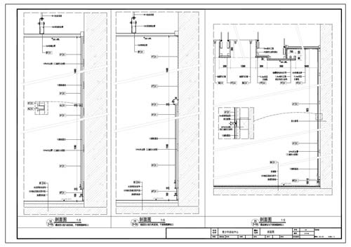 青少年活動中心施工圖深化設計節點大樣刨面圖18-20