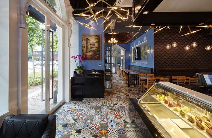 特色風(fēng)格咖啡廳前臺裝修設(shè)計(jì)案例效果圖