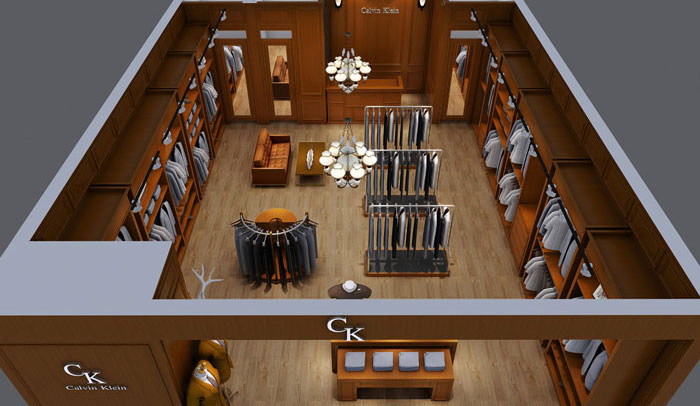 歐式男裝專賣店裝修設計案例