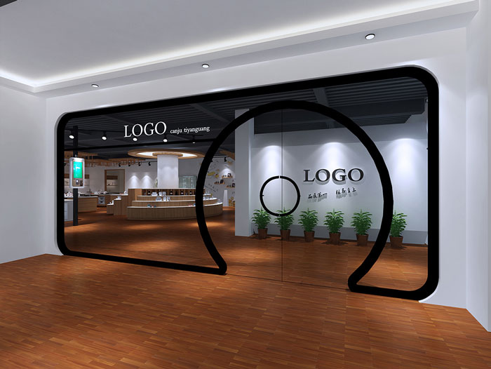 甜點(diǎn)展廳前臺(tái)裝修設(shè)計(jì)案例效果圖