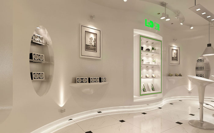 LED展廳展示區域裝修設計案例效果圖