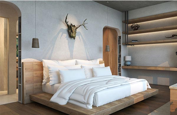 民宿酒店客房效果圖