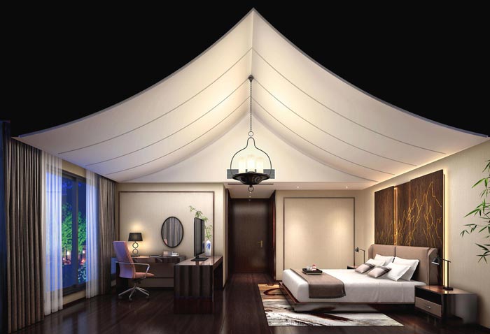 度假精品酒店書屋客房裝修設計案例效果圖