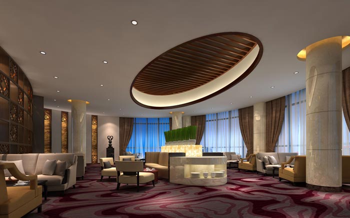 四星級商務酒店洽談區(qū)裝修設計案例效果圖