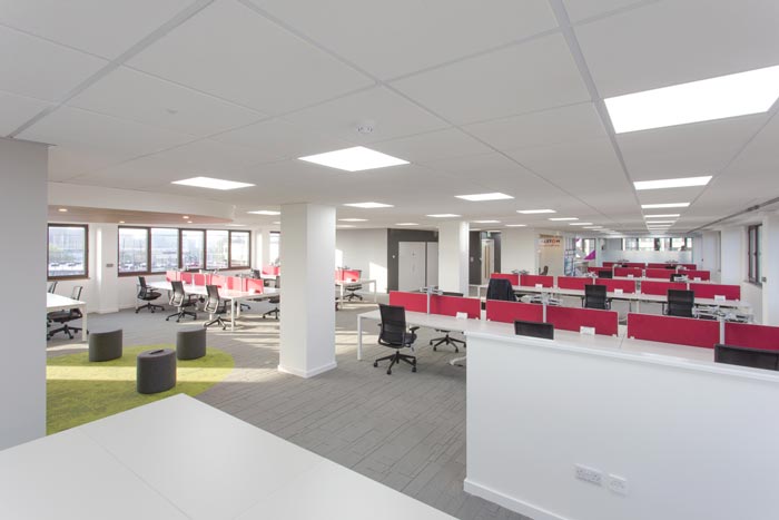 運輸公司辦公室辦公區域裝修設計案例效果圖