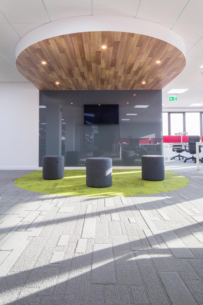 運輸公司辦公室交流區域裝修設計案例效果圖