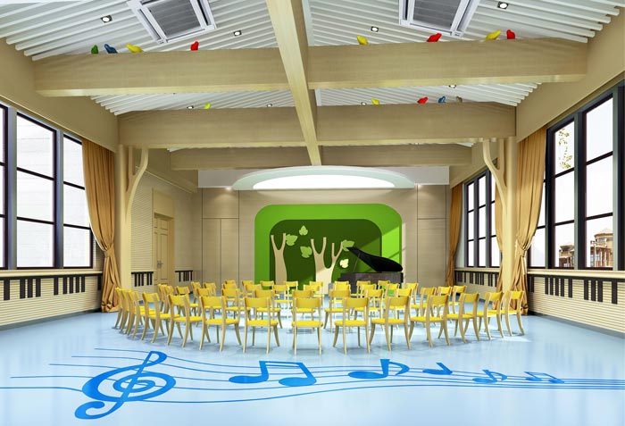 國(guó)際雙語幼兒園音體室裝修設(shè)計(jì)案例