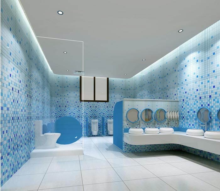 國(guó)際雙語幼兒園衛(wèi)生間裝修設(shè)計(jì)案例