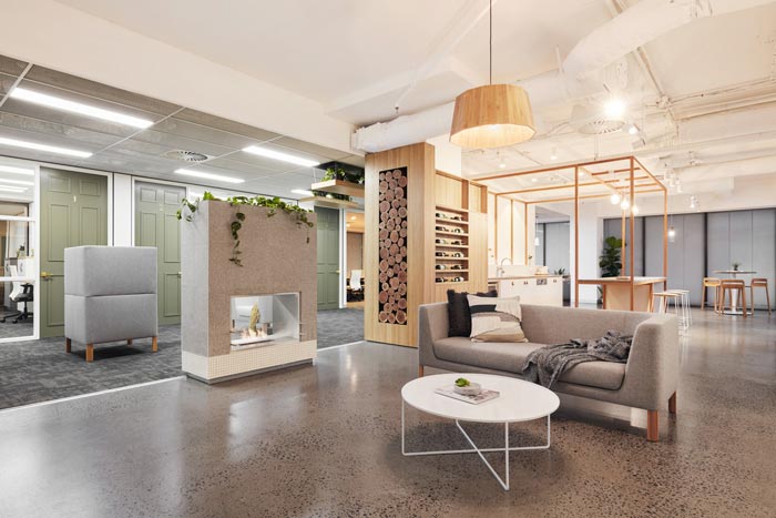 投資公司辦公室接待區域裝修設計案例效果圖