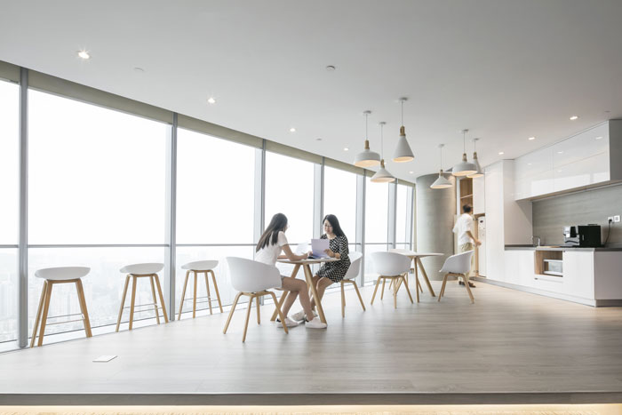 培訓機構辦公室茶水間裝修設計案例效果圖