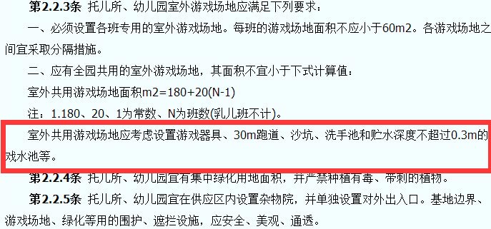 托兒所、幼兒園建筑設計規范截圖
