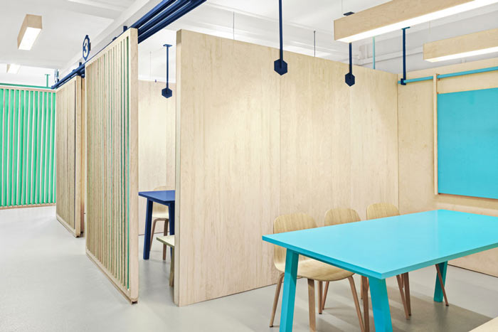 英語教育培訓機構開放教室裝修設計案例效果圖