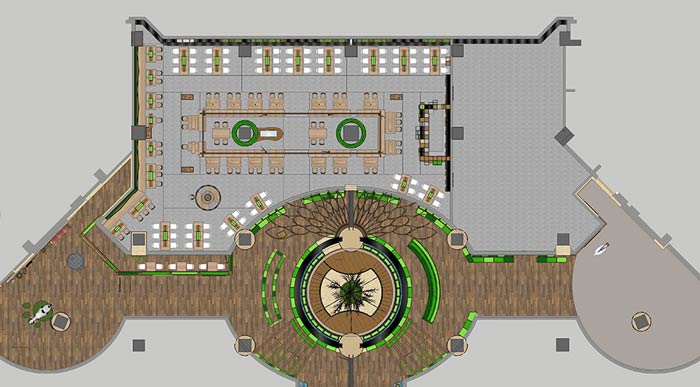 特色生態餐廳平面圖