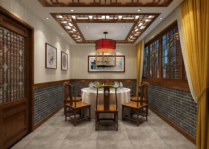 農家私房菜內包廂裝修設計效果圖