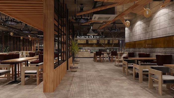 咖啡館空間裝修設計效果圖