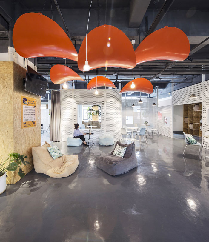 800平方辦公室閱讀區裝修設計效果圖