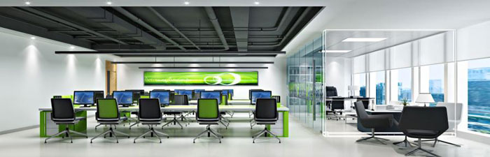 杭州余杭區臨平辦公室辦公區裝修設計效果圖