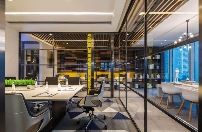 杭州800平方辦公室會議室裝修設(shè)計(jì)效果圖