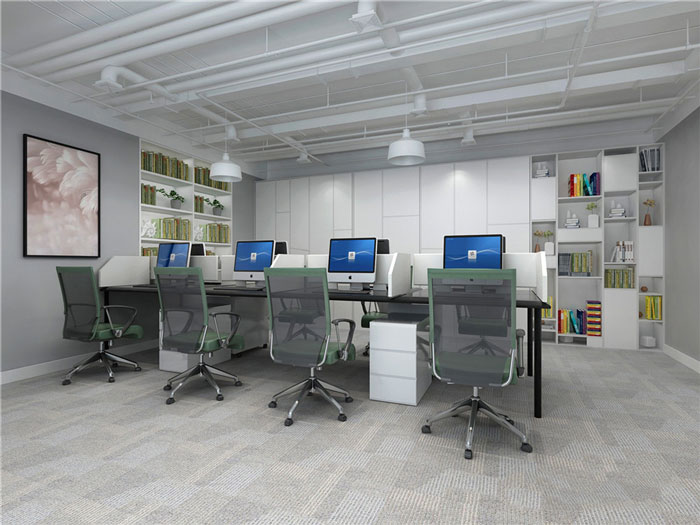 培訓學校辦公室辦公區裝修設計效果圖