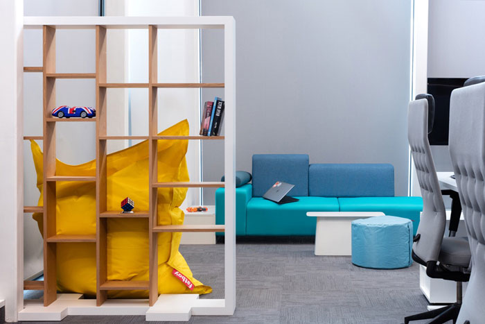 1100平方辦公室獨立辦公區裝修設計效果圖