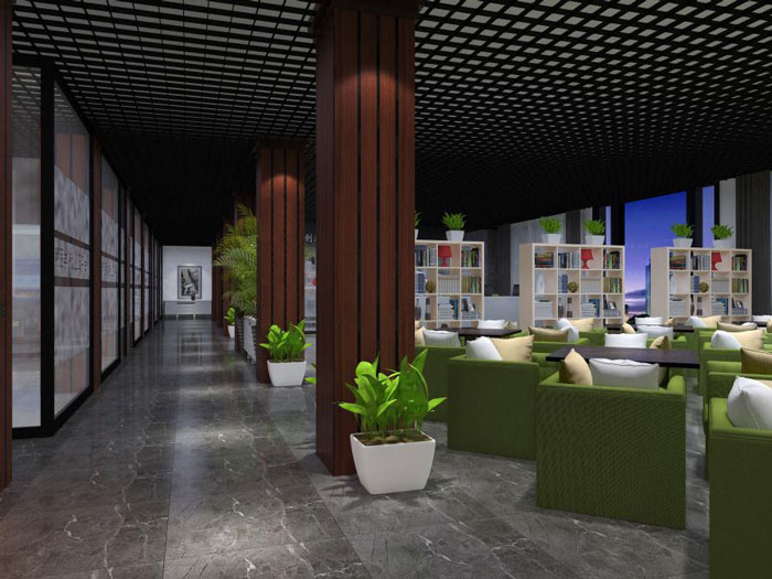 杭州喬司辦公室休閑區裝修設計效果圖