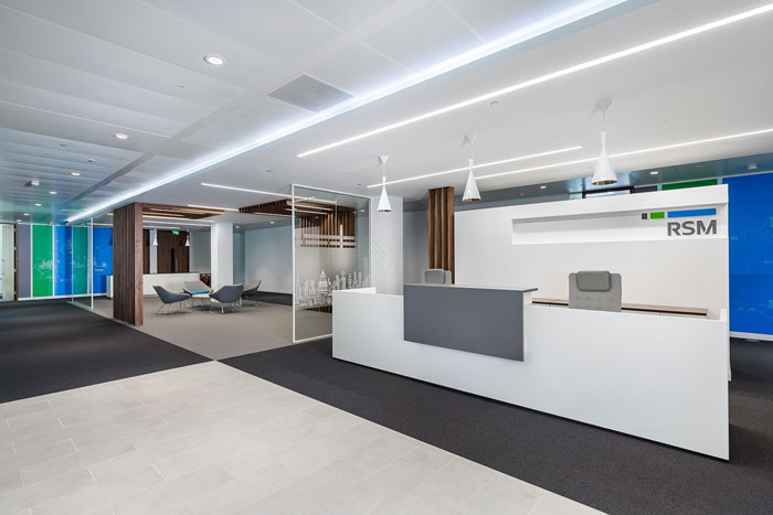 會計公司辦公室前臺裝修設計效果圖