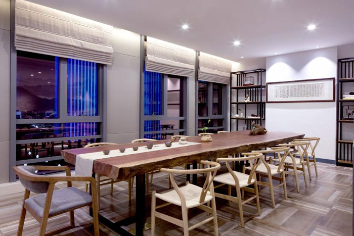 杭州300平方辦公室會議區裝修設計效果圖