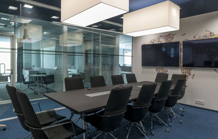 涂料公司辦公室會議室裝修設計效果圖
