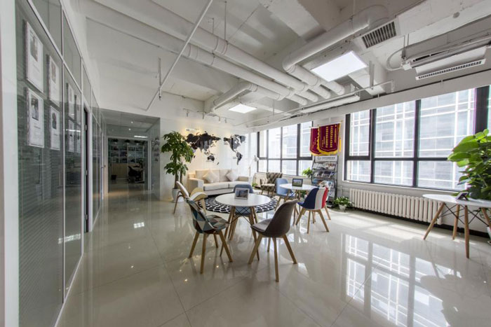 杭州塘棲辦公室接待區裝修設計方案