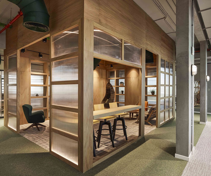 管道公司辦公室交流區(qū)裝修設計效果圖