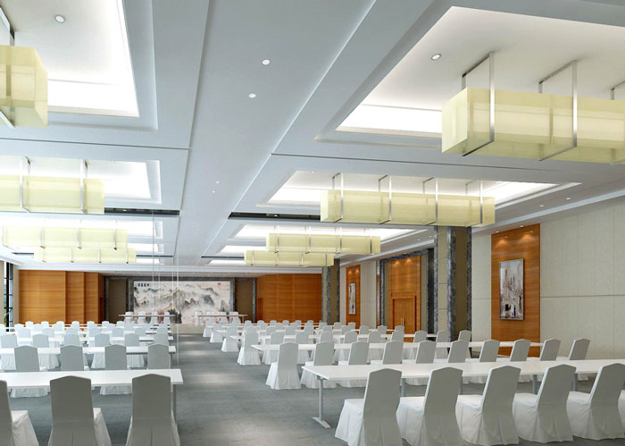 企業孵化器辦公室培訓室裝修設計效果圖