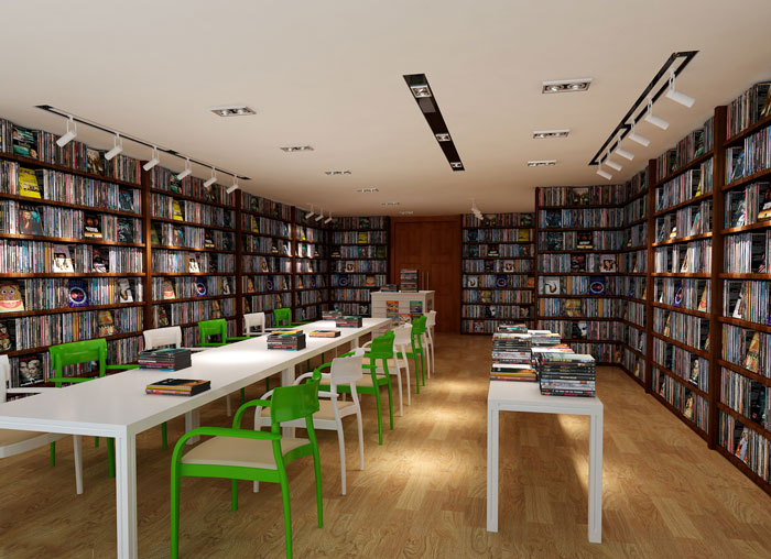 企業孵化器辦公室閱讀區裝修設計效果圖