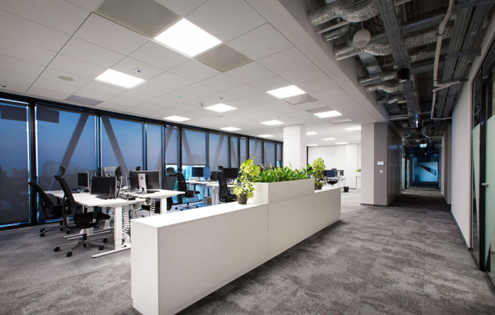 商務辦公室辦公區裝修設計效果圖