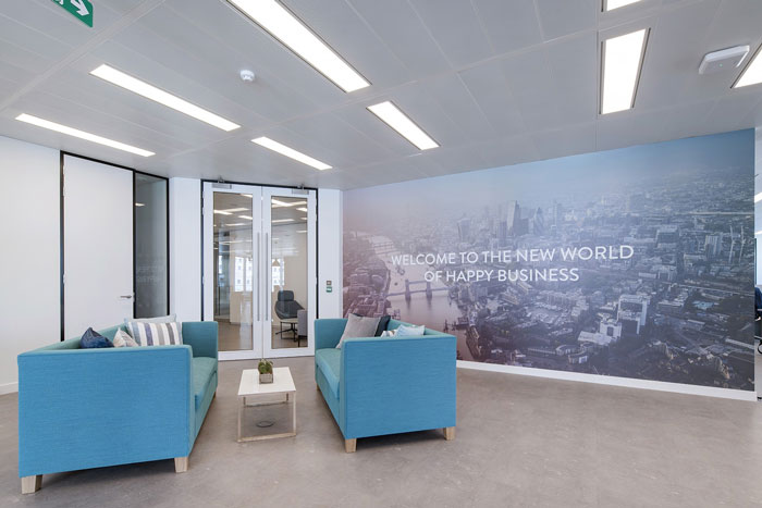 軟件公司辦公室接待區裝修設計效果圖