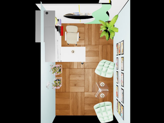 8平米辦公室設計平面圖