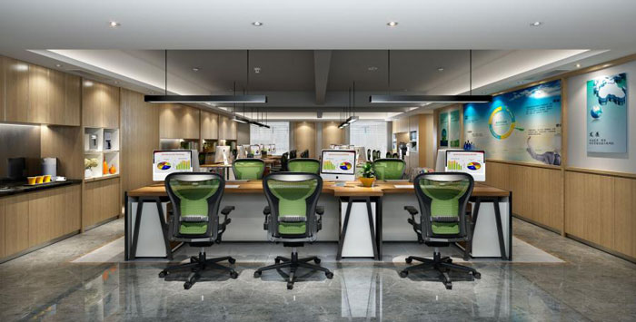 辦公室辦公區(qū)簡單裝修設(shè)計效果圖
