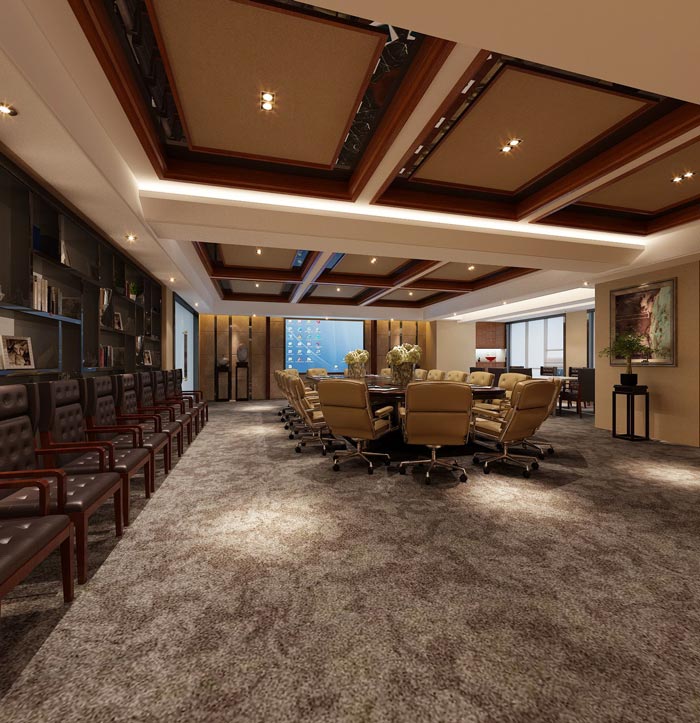 古典辦公室會議室裝修設計效果圖