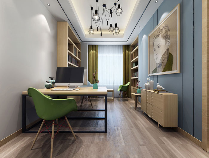 中式禪意辦公室獨立辦公區裝修效果圖