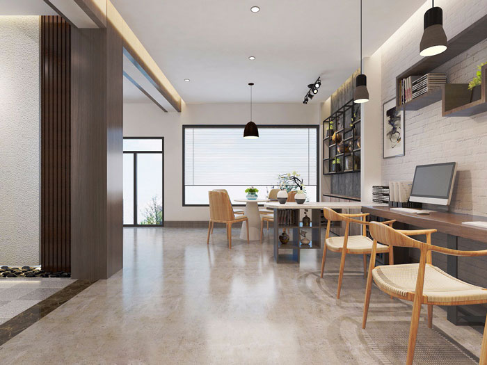 北歐風格辦公室洽談區裝修設計效果圖