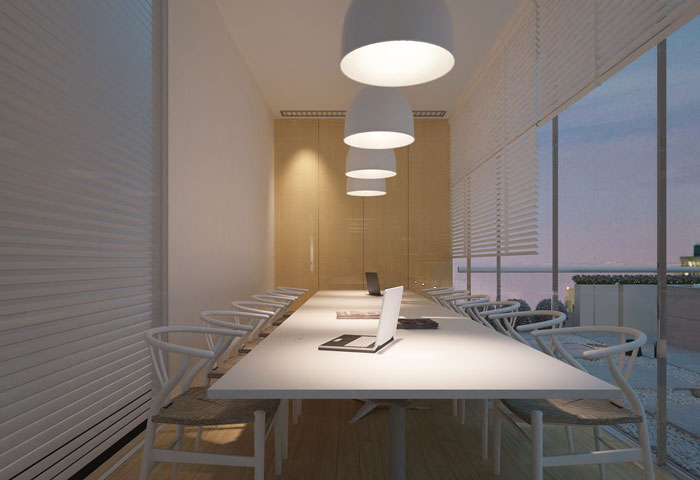 現(xiàn)代中式辦公會所會議室設(shè)計(jì)效果圖